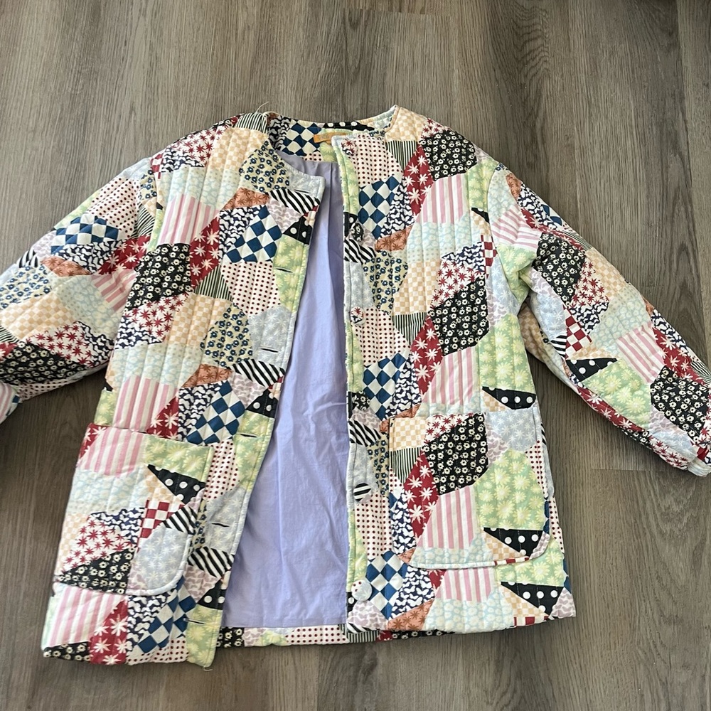 VRG GRL Quilt-Patterned Puffer